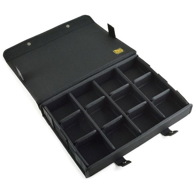 簡単に仕切りの位置が変えられる イヤフォンケース／12個用-Ver.2.0