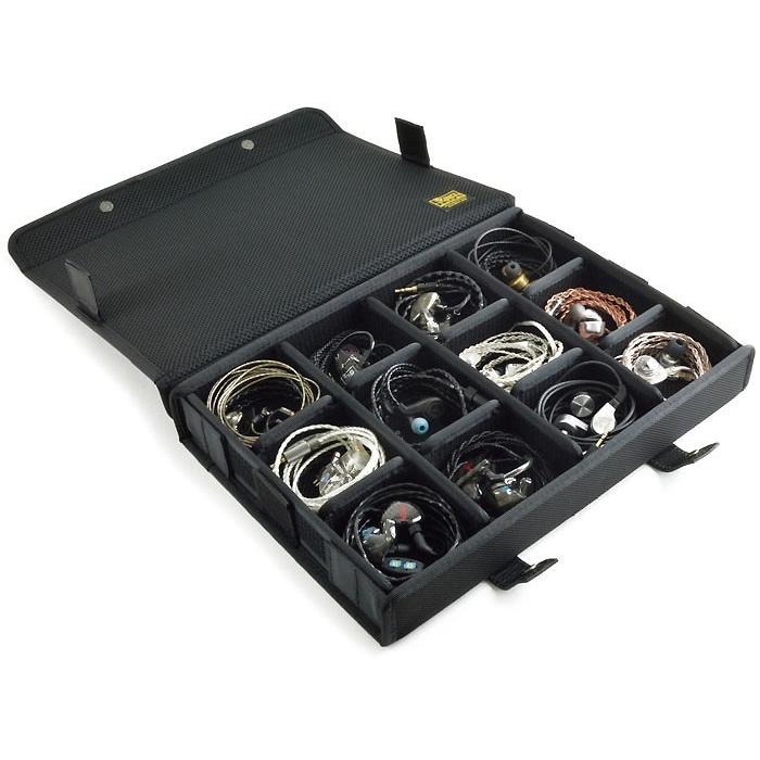 簡単に仕切りの位置が変えられる イヤフォンケース／12個用-Ver.2.0