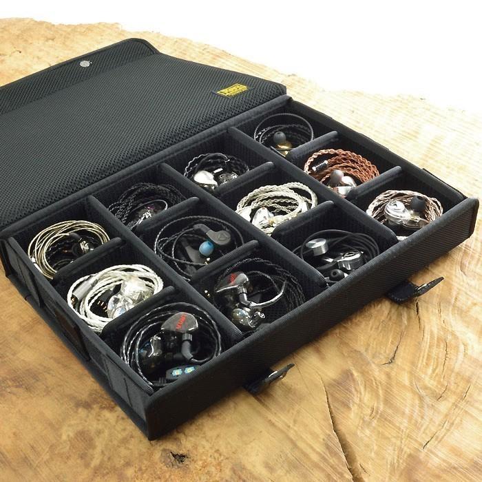 簡単に仕切りの位置が変えられる イヤフォンケース／12個用-Ver.2.0