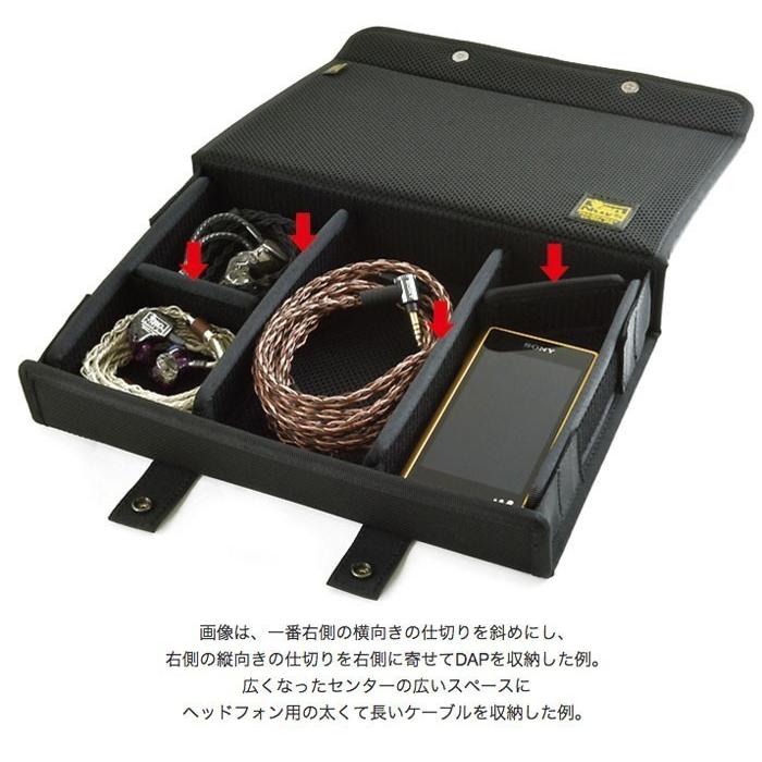 簡単に仕切りの位置が変えられる イヤフォンケース-Ver.2.0 ／8個用