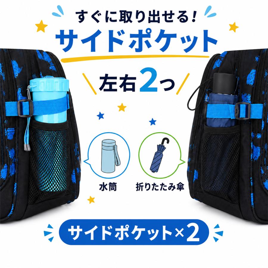 リュック リュックサック キッズバック キッズ 子供 大容量 男の子 女の子 40L 電車 25L  a4サイズ 小学生 中学生 大容量 通学リュック 遠足 通学 |  | 14