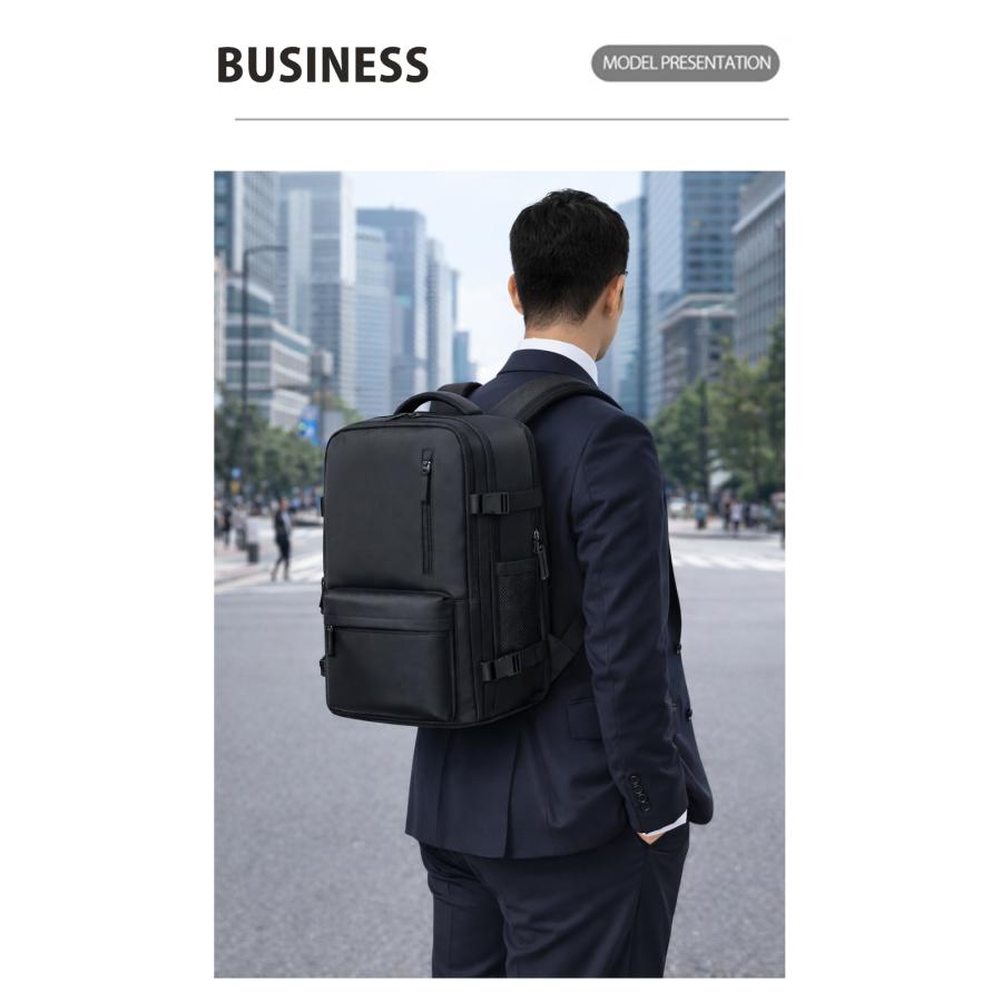 ビジネスリュック メンズ 大容量 軽量 拡張 薄型 おしゃれ pc 収納 30L 大きめ 出張 旅行 2泊3日 リュックサック カバン ビジネス 通勤 通学 |  | 10