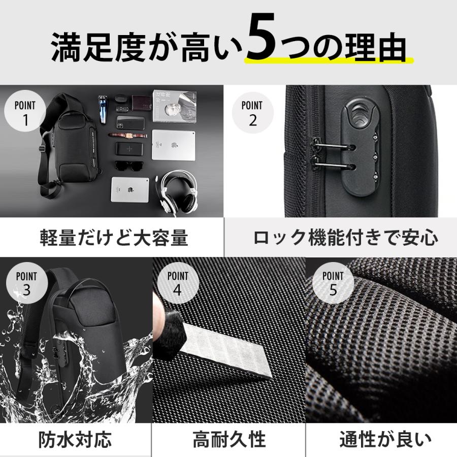ボディバック ショルダーバック レディース メンズ 斜めがけ 大容量 小さめ バッグ 軽い 収納 ipad ワンショルダー 防水 出張 多機能 通勤 通学 旅行 |  | 11