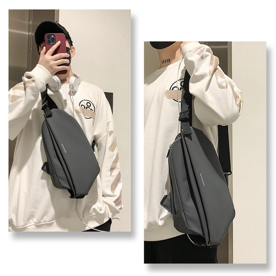 ボディバック ショルダーバック メンズ レディース 大きめ 斜めがけ 大容量 バッグ 軽い 収納 ipad ワンショルダー 防水 出張 多機能 通勤 通学 旅行 |  | 14