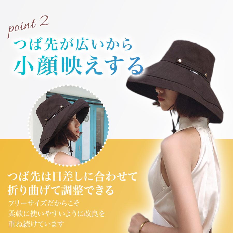 バケットハット 大きい レディース ゴルフ 夏 大きめ おしゃれ 紐付き 春 帽子 uvカット 小顔効果 深め バケハ つば広 遮光 自転車 アウトドア |  | 10