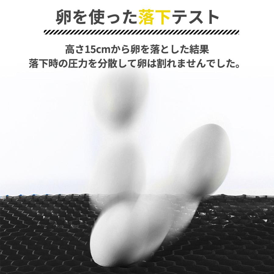 ゲルクッション ジェルクッション 極厚 特大 クッション 二重ハニカム構造 座布団 腰痛 車 卵が割れない 2025 ブラック 黒 カバー付き |  | 09