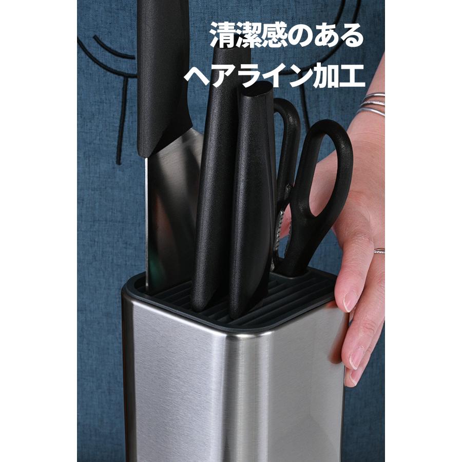 包丁スタンド 包丁立て ステンレス おしゃれ ホルダー キッチン用品 キッチン ラック 収納 抗菌 シルバー |  | 10