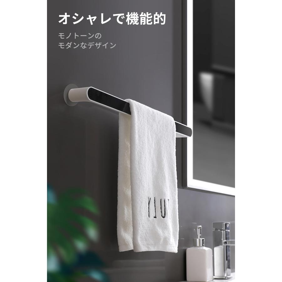 タオル掛け タオルハンガー 壁 傷つけない 洗面所 吸盤 トイレ おしゃれ 穴あけ不要 ふきん掛け キッチン |  | 02