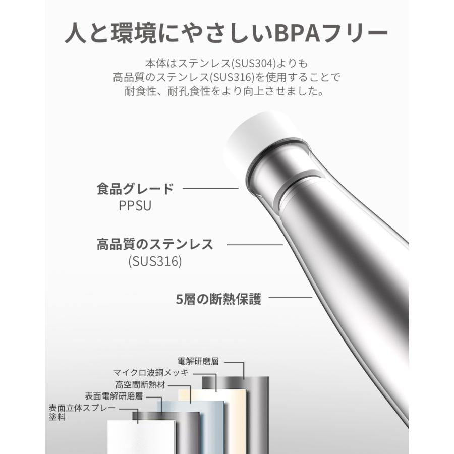 水筒 除菌 マグボトル ステンレスボトル UVC除菌タンブラー 子供 おしゃれ　350ml 保温 保冷 子供 軽量 99％除菌 大人 キッズ 直飲み 洗いやすい |  | 12