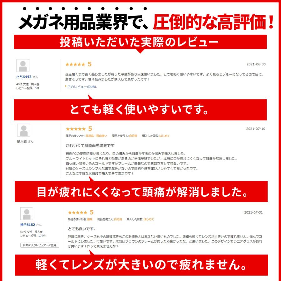 ブルーライトカットメガネ PCメガネ PC眼鏡 度なし JIS検査済み パソコンメガネ メンズ レディース 99% UVカット 伊達めがね ケース付 |  | 12