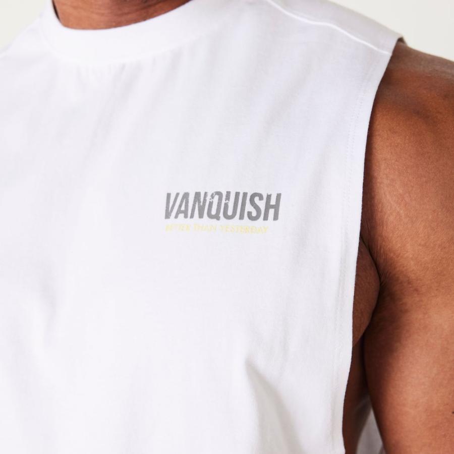 VANQUISH FITNESS 正規品 メンズ ヴァンキッシュ フィットネス Washedモデル ノースリーブ VQ 筋トレ トレーニングウェア フィジーク ボディビル｜vanquish-fitness｜04