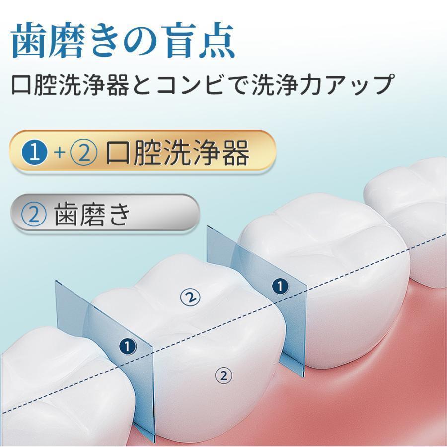 口腔洗浄器 歯垢除去 USB充電式 歯磨き 歯間洗浄機 口臭防止 高圧洗浄 携帯型 口腔洗浄機  ジェットウォッシャー  替えノズル プレゼント 口内洗浄機 2023最新型｜vanquish0128｜11