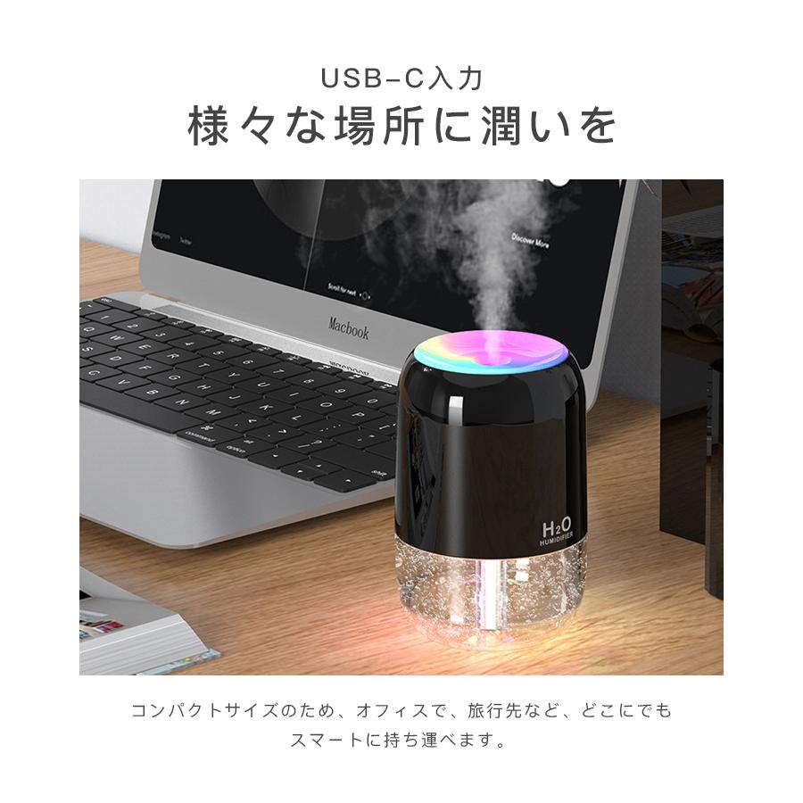 加湿器  超音波加湿器 小型 卓上 除菌 静音スチ−ム式 空気清浄 200ml 省エネ 簡単給水 オフィス 家庭用 持続 間隔  除菌 LEDライト間接照明｜vanquish0128｜14