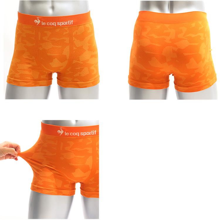 ルコック ボクサーパンツ 前とじ 成型 ストレッチ シームレス メンズ ルコックボクサーパンツ 下着 インナー パンツ | le coq sportif | 02