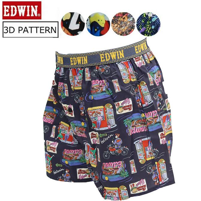 EDWIN（エドウィン） 2026春夏新作 トランクス トレンド柄 布帛