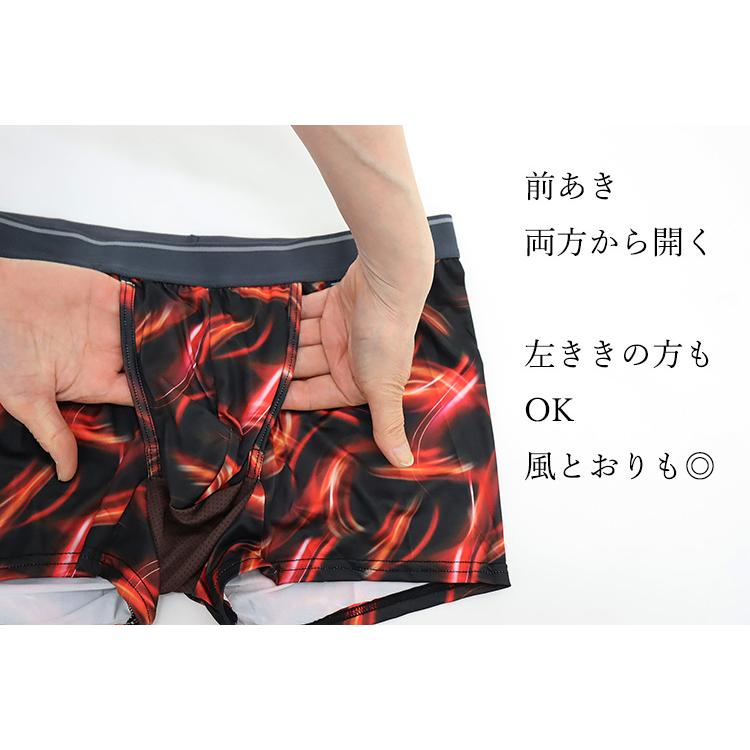 解放感 股間ムレ対策 ボクサーパンツ 前開き 通気性 エアーズ構造 分離