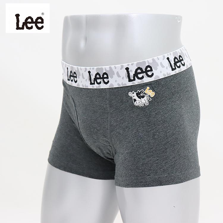 Lee（リー） ボクサーパンツ メンズ 刺繍入り 前開き 綿 ストレッチ
