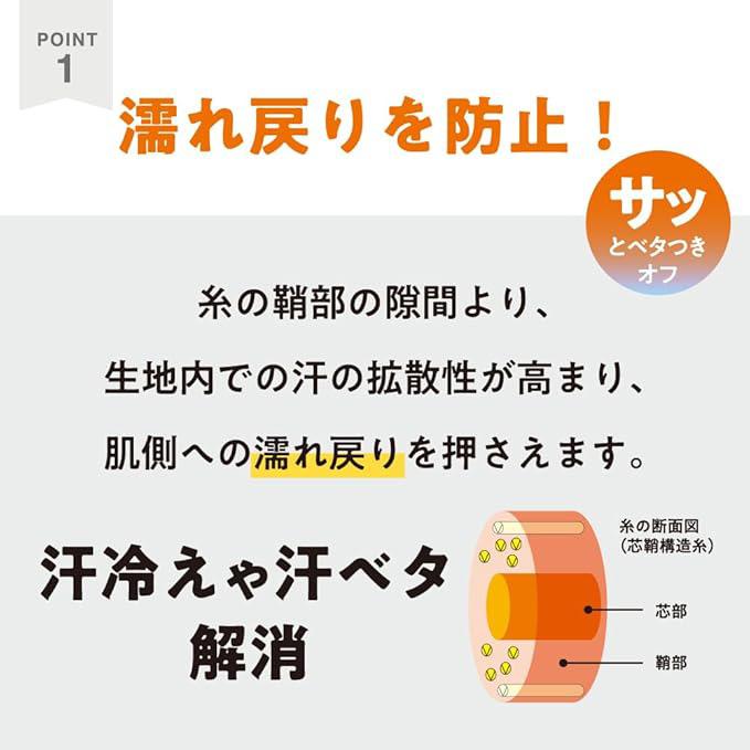 【ファイヤーアセドロン】3層構造クルー丈ソックス メンズ 靴下 25-27 | GUNZE | 05