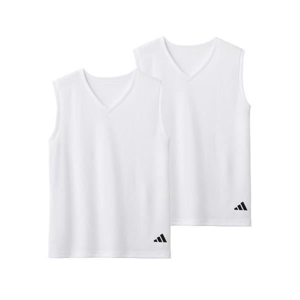 adidas（アディダス） スリーブレス インナーシャツ メンズ 2枚組 V 