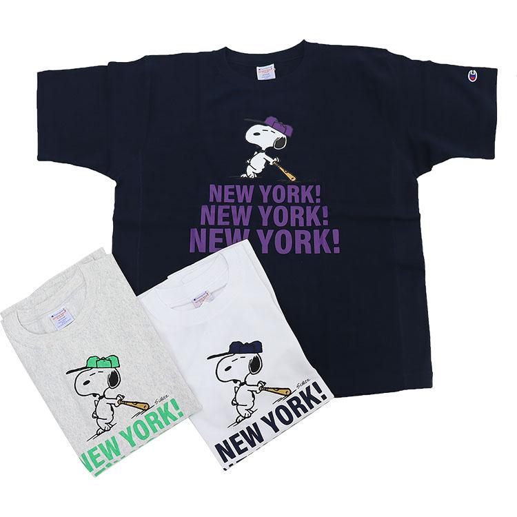 Champion（チャンピオン） リバースウィーブ tシャツ 半袖 スヌーピー
