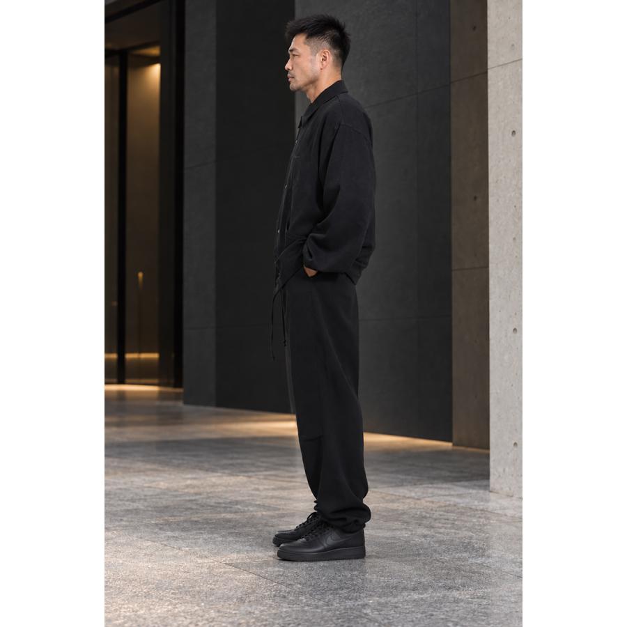 Champion BLACK EDITION チャンピオン ブラックエディション ウールライク スナップジャケット＆ロングパンツ 上下セット メンズ ゆったり ブラック | Champion | 03