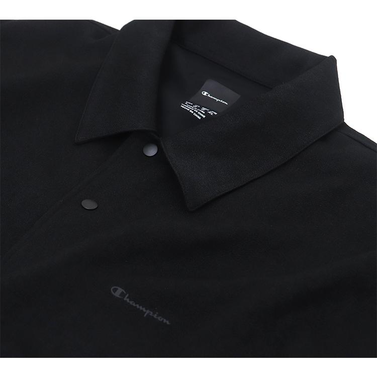 Champion BLACK EDITION チャンピオン ブラックエディション ウールライク スナップジャケット＆ロングパンツ 上下セット メンズ ゆったり ブラック | Champion | 08