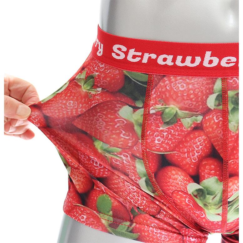 いちご1216です。 cuw いちご柄 ボクサーパンツ ボクサーブリーフ 前とじ 可愛い ギフト