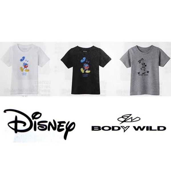 キッズ用ミッキー柄 Disney(ディズニー×ボディーワイルド)半袖ｔシャツ 綿100％　上質コットン　disney/bodywildキッズ用（サイズ100/110/120/130）子供tシャツ｜vantann｜03