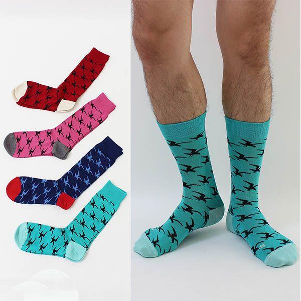 クルー丈ソックス(かもめ柄)日本製(MPS) | 