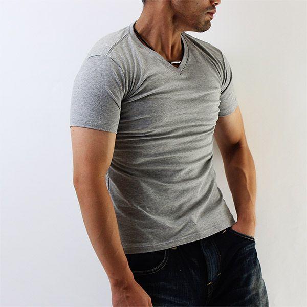 半袖ＶネックアウターフィットＴシャツ（FDS）コットンストレッチ | 