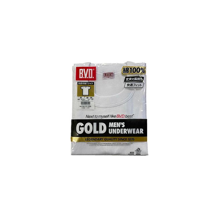 BVD ゴールド 半袖 丸首 Tシャツ 綿100％ メンズ 肌着 下着 大人 綿100 アンダーウエア G013A |  | 04