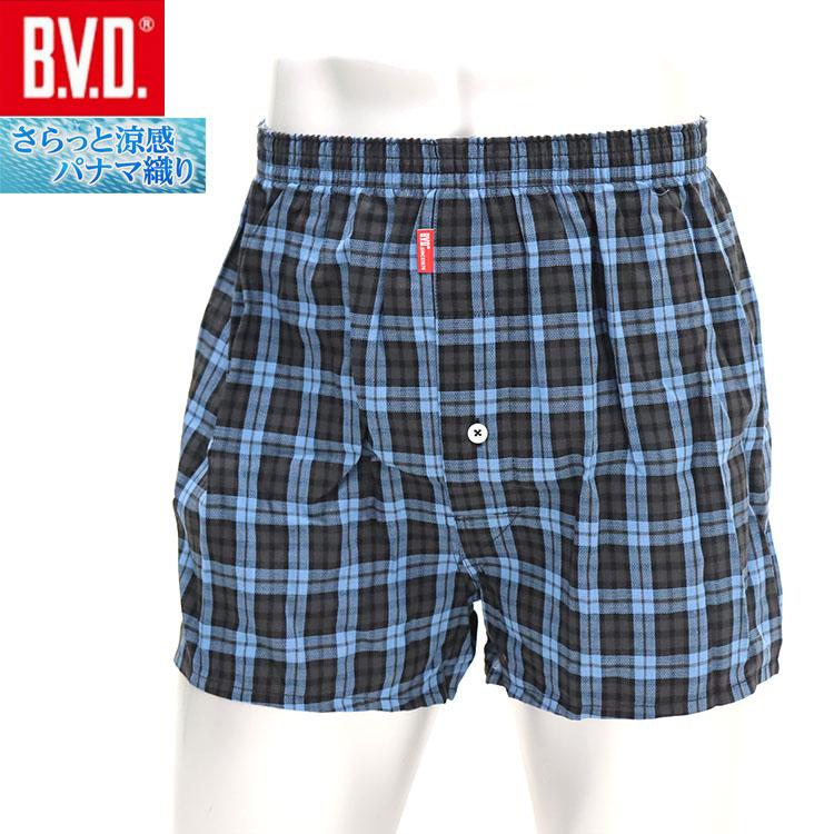 B.V.D. 綿涼 トランクス 前あき 綿100％ パナマ織り GR945 BVD メンズ 男性下着 肌着 アンダーウェア | B.V.D