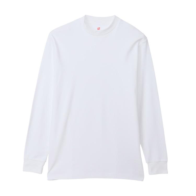 Hanes ヘインズ スエードニット クルーネックロングスリーブTシャツ