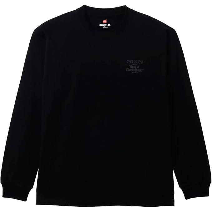Hanes ヘインズ スヌーピー コラボ ビーフィ tシャツ BEEFY-T PEANUTS Tシャツ 長袖 メンズ 綿100％ スヌーピー キャラクターTシャツ(HM4-E001) | Hanes