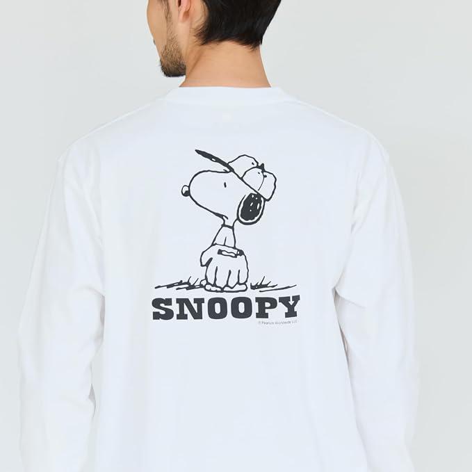 Hanes ヘインズ スヌーピー コラボ ビーフィ tシャツ BEEFY-T PEANUTS Tシャツ 長袖 メンズ 綿100％ スヌーピー キャラクターTシャツ(HM4-E001) | Hanes | 04