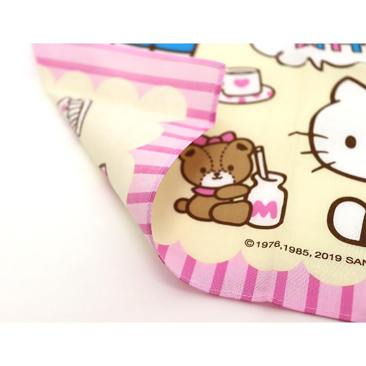 ハローキティ　レア白鳥美麗物語　ピカルの定理と貞子ハンカチセット レトロ・レア】SANRIO ハローキティ・ティーブレイクキティ