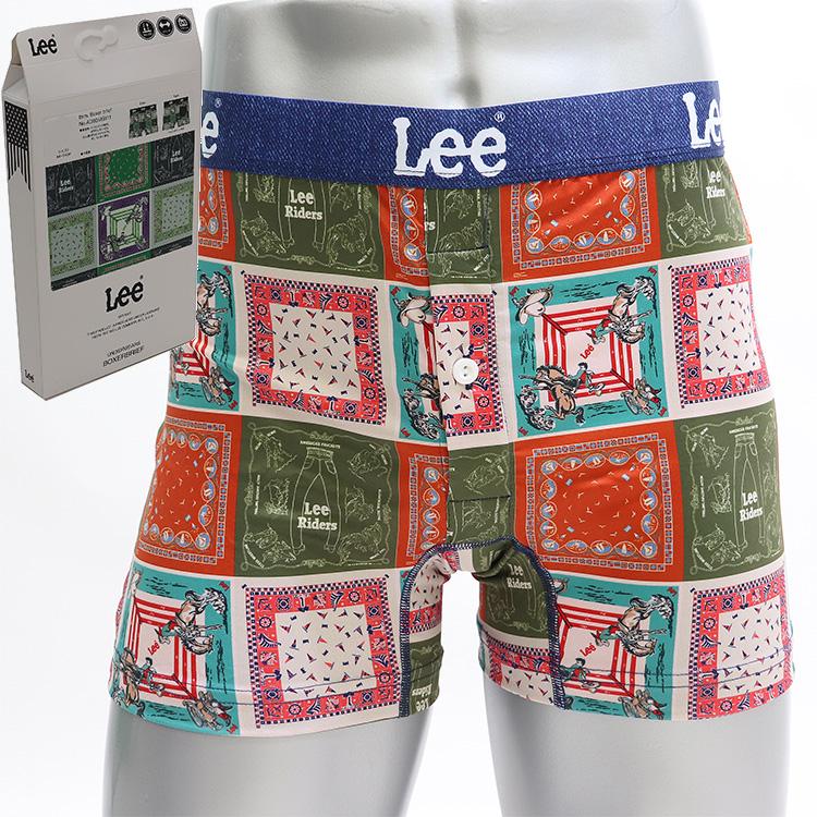 リー（Lee） ボクサーパンツ おしゃれ バックポケット 付き ポケット付き 前あき ボタン 吸汗速乾 ストレッチ | Lee