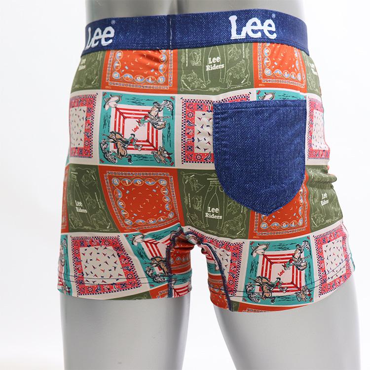 リー（Lee） ボクサーパンツ おしゃれ バックポケット 付き ポケット付き 前あき ボタン 吸汗速乾 ストレッチ | Lee | 01