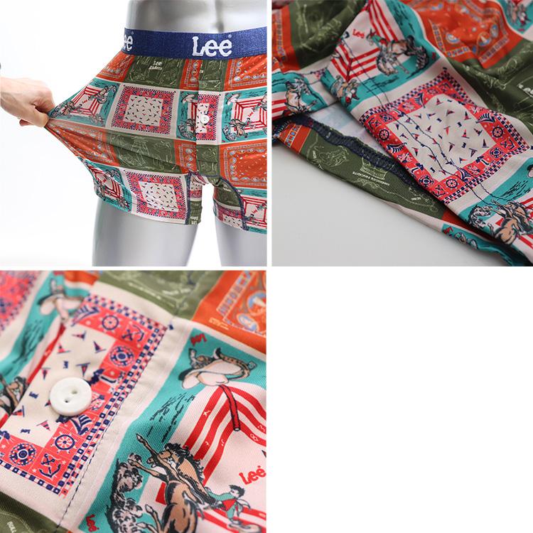 リー（Lee） ボクサーパンツ おしゃれ バックポケット 付き ポケット付き 前あき ボタン 吸汗速乾 ストレッチ | Lee | 02