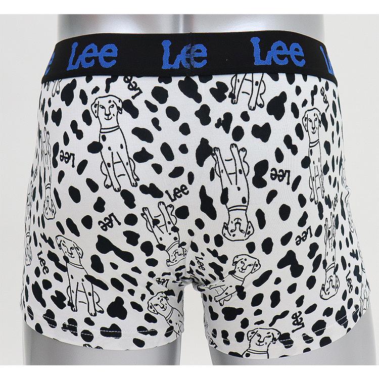 Lee（リー） ボクサーパンツ メンズ アニマル柄 犬柄 前開き 綿