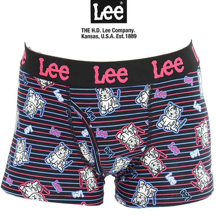 リー（Lee） ボクサーパンツ メンズ アニマル柄 トラ柄 前開き 綿 ストレッチ 下着 ボクサー パンツ 前あき かわいい ボクサー ブランド | Lee