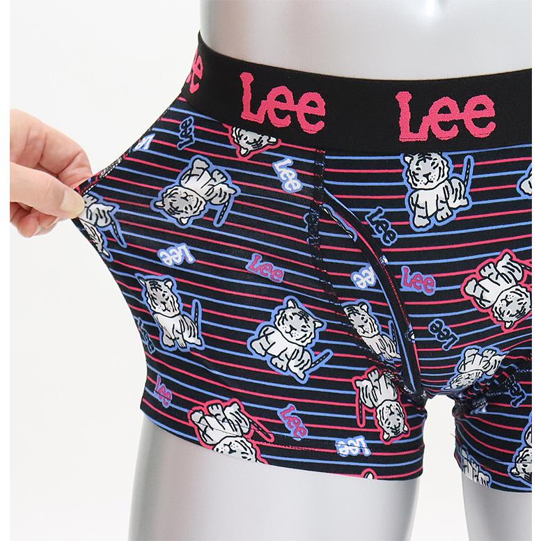 リー（Lee） ボクサーパンツ メンズ アニマル柄 トラ柄 前開き 綿 ストレッチ 下着 ボクサー パンツ 前あき かわいい ボクサー ブランド | Lee | 01
