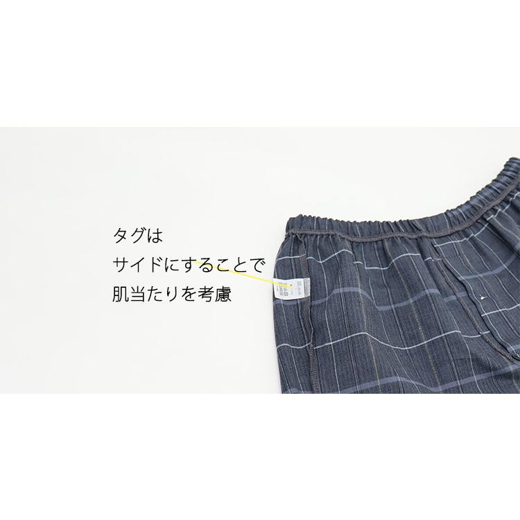 日本製 ロングトランクス メンズ 下着 おまかせ 3枚セット 前あき 綿100％ トランクス ロング 肌着 セット 膝上 |  | 09