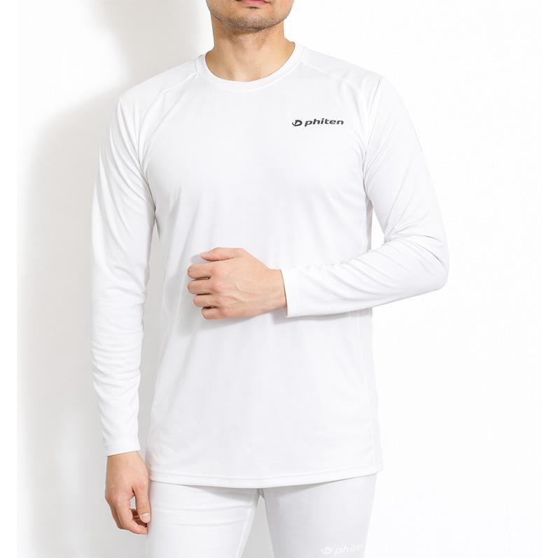 夏 phiten(ファイテン) メンズ インナー シャツ 長袖 丸首 ｔシャツ アクアチタン リカバリー ドライ フィット ストレッチ 下着 ベースレイヤー ウエア シャツ |  | 06