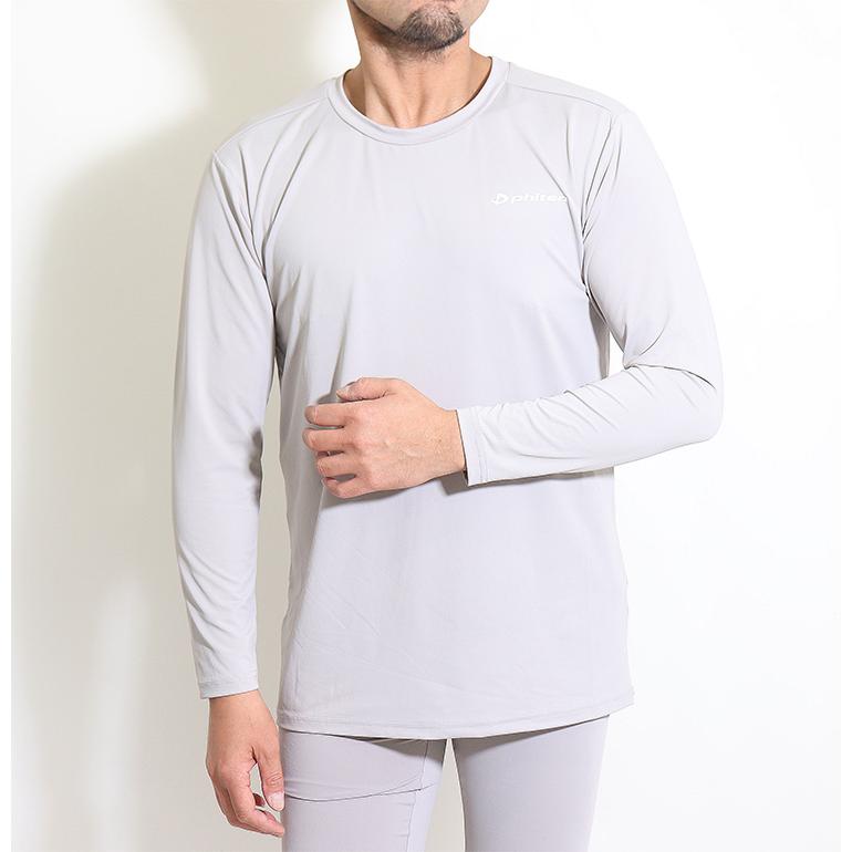夏 phiten(ファイテン) メンズ インナー シャツ 長袖 丸首 ｔシャツ アクアチタン リカバリー ドライ フィット ストレッチ 下着 ベースレイヤー ウエア シャツ |  | 07
