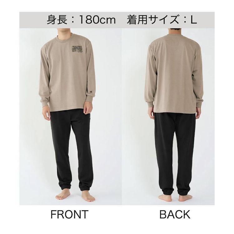 冬用 チャンピオン メンズ あったか 裏起毛 パジャマ 綿混 アメカジ 上下セットアップ ボア 起毛 ルームウエア  グッズ 防寒 保温 | Champion | 03