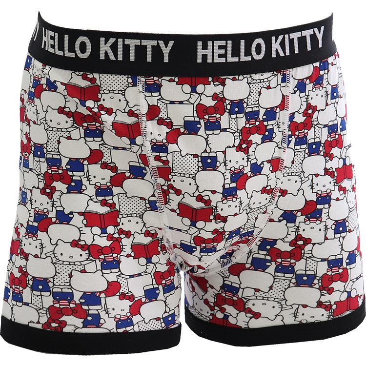 キティパンツ HELLO KITTY（ハローキティ）】綿混ストレッチ前閉じボクサーパンツ3