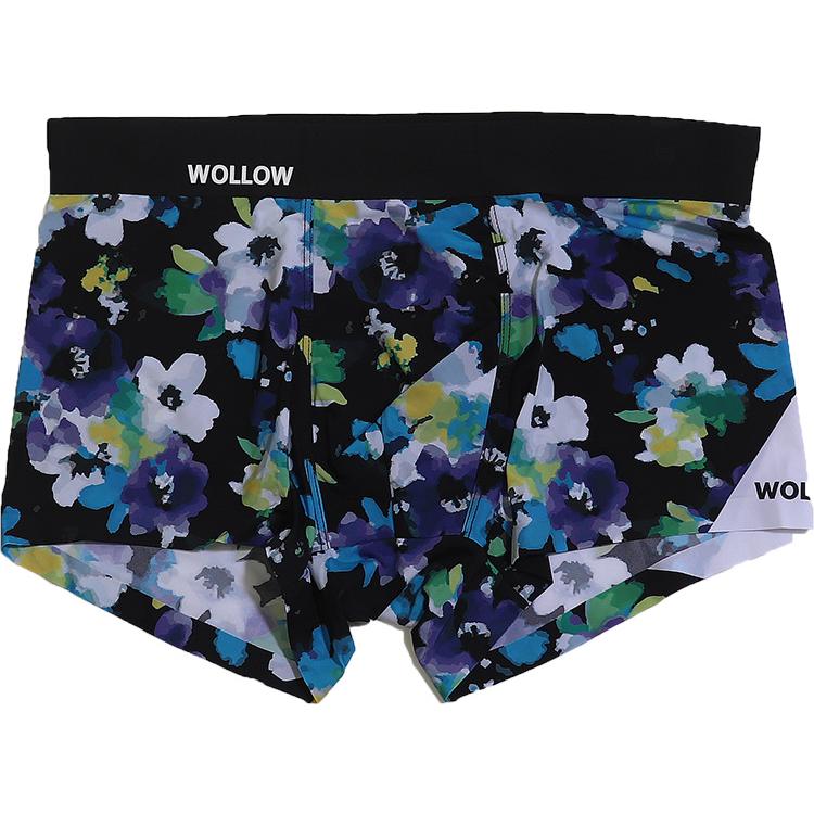 WOLLOW ワロー 【W-65】前とじ ボクサーパンツ メンズ 下着 ナイロン