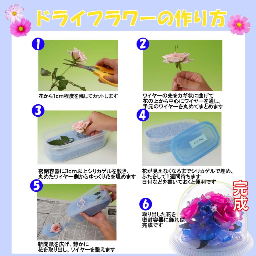 ドライフラワー用乾燥剤 シリカゲル 15kg 1kg 15袋 細粒