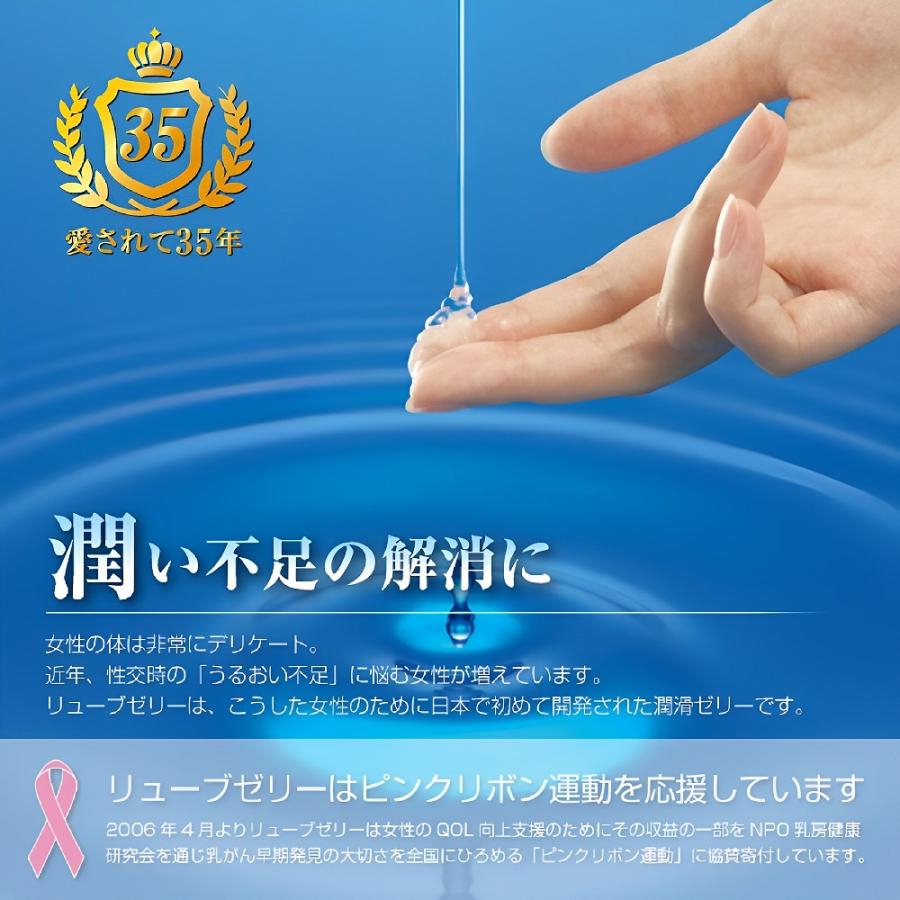 リューブゼリー 分包タイプ (5g×5包) 潤滑ゼリー 水溶性潤滑ゼリー 女性用 日本製 性交痛緩和｜vape-land｜02